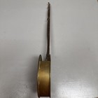 Vintage England Faux Brass Bed Warmer Embossed Wood Handle Antique Decor 19    