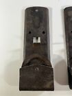 2 Antique Metal Barn Door Sliders Rollers Hangers Salvage Hardware National Mfg