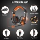 Wired Gaming Headset Stereo Gamer Bass Surround Headphone W  Mic For Ps4 Pc Xbox