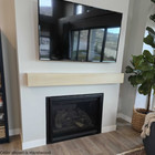 Floating Fireplace Mantle 48  - 96  - 6 5  X 6 5  American Made Hardwood Mantles
