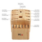 15 Slots Knife Block Holder Knife Storage For Kitchen Knives Chef Knife Scissors