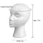 11 3 Pcs Wig Head Tall Female Foam Mannequin Stand Holder Display