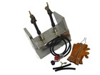 Lsmiitth Propane Gas Forge Dual Burner Furnace Knife Making Blacksmith Farrier
