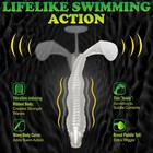 10pcs Swimbaits     4 1  Big Paddle Tail Soft Lures For Bass Trout Fishing  white 
