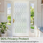 Windimiley Window Privacy Film Stained Glass Static Clings  Bathroom Frosted Lea