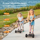 Besrey Kids 3 Wheel Scooter For Ages 3-10 Years Girls boys toddler Scooter pink