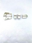 Vtg 4-piece Sterling Silver Ranger Belt Buckle Set Heavy Gage Navajo R  Henry