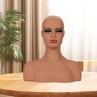 Female Bald Mannequin Head Smooth Wig Stand For Glasses Jewelry Wig Making