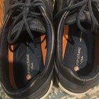 Unstructured By Clark   s Wave Walk  Beautiful Navy Leather  Size 7