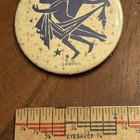 Gemini Twins Astrology Zodiac Sign Vintage Pinback Button Pin Round Circle