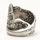 925 Sterling Silver Oxidized Spoon Ring Adjustable Ring Jewelry Gifts For Women