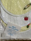 Vintage Dees Baby Care  Baby Terry Cloth Droolers Bibs W Rattle Nos Gift Pkged