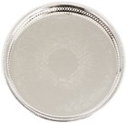 Elegance Silver Round Silver Plated Gallery Tray  12-3 4 