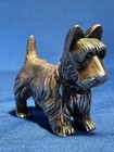Scottie Dog Figurine Vintage Cast Metal Small Scottish Terrier Figure -euc Japan