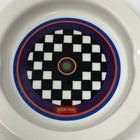 Peter Max Ashtray China Iroquois Syracuse N y Checkerboard Vtg Mcm 5  Smoking