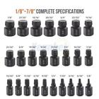 25pcs Screw Extractor Set Hex Head Multi-spline Easy Out Bolt Extractor Set New