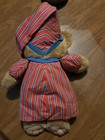 Vintage Avon Sleepy Sherman Pajama Teddy Bear 16  Adorable Plush
