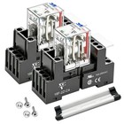 Electromagnetic Power Relay 8-pin Dc 24v W Test Button   Led Indicator - 2 Pack