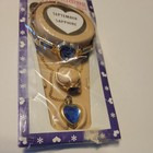 Vintage  Children s Heartbirthstone Jewelry Set Costume September Sapphire