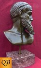 Zeus Greek God Bronze Sculpture Figurine Statues Mythology Art Deco Beard Figure