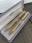 Joy Global Coal Mining Machinery Pen And Pencil Set Zippo Usa Gold Tone In Case
