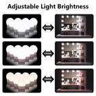 Vanity Desk Set Makeup Table With Led Lighted Mirror  stool   Storage Shelves