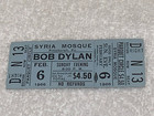 Bob Dylan 1966 Original Unused Concert Gig Ticket Syria Mosque Ephemera The Band