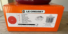 Le Creuset Shallow Heart Cocotte With Heart Knob 1 25 Qt Cerise Cherry Red New