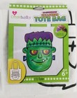  lot Of 2  Halloween Do It Yourself Tote Bag  Frankenstein Paint Fabric 13 x13 