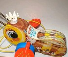 Vintage 1958 Fisher Price Queen Buzzy Bee Pull Along Toy No  444 Wood   Plastic 
