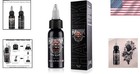 1oz Pure Black Tattoo Ink For Artists - Color Stable   Long-lasting Performance