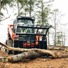 Titan Attachments 72  Root Grapple Rake  Universal Skid Steer Mount