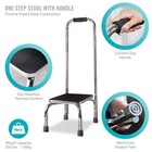 Dmi Step Stool With Handle  Heavy Metal  Suitable For Adults And The Elderly