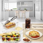 Razab 2-pack 63 Oz Glass Food Storage Containers     Airtight  Leakproof  Bpa-free