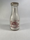 Vintage Roberts Jersey Dairy Farm Wwii Era Milk Bottle Pint Utica Ny Glass