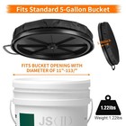 Thickened 5 Gallon Bucket Seat Lid 360 Degree Swivel Bucket Lid With Padded T   