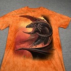 The Mountain Dragon Shirt Mens Large Orange Tom Wood 2015 Fantasy Graphic Tee
