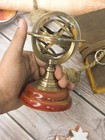 Antique Vintage Zodiac Armillary Brass Sphere Globe Astrology Horoscope Signs