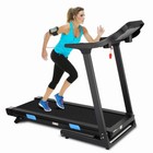 3 25hp Folding Treadmill With Incline  Running Walking Machine 7 5mph With Lcd 