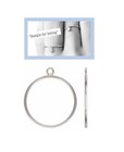 925 Sterling Silver Stacking Ring Base   Add Your Own Charm Size 6   7   5870