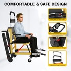 Manual Foldable Portable Climbing Wheelchair Stair Lifting Chair Elevator New