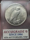 1935-s  1 Peace Silver Dollar  Attractive Circulated Example  Vintage Accugrade
