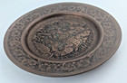 Vintage Middle Eastern Plate Copper Hanging Plate Musicians Scene