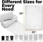 30-33 Gallon Clear Trash Bags  100 Count  Recycling Bag  Garbage Can Liners
