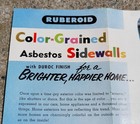 Vintage Asbestos Spokane Supply Dealer Brochure Ruberoid House Siding Duroc 