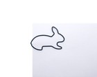 100 Count Bag Shaped Paper Clips Black Rabbit Clips By Butler In The Home