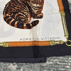 Vintage Adrienne Vittadini Silk Cat Scarf