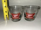 Miller High Life 5 5 Ounce Cocktail Glasses Set Of 2 Rare Old Fashioned Man Cave