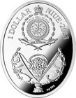 2023  Faberge Egg  Watch Niue 999 Silver Coin 5   Dollar Proof