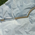 1975-76 Lincoln Continental Mark Iv Lh Front Fender Molding W Brown Vinyl Insert